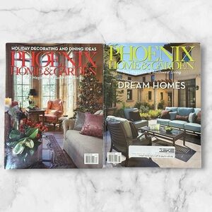 Lot of 2 Phoenix Home And Garden Magazine November December 2012 Holiday Decor